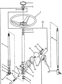 Steering Diagram and Parts List for 1811 1812-756300-799999-146782100-146784100-147660100-147670100-147720100-148660100-148670100-149660100-149670100 Cub Cadet Lawn Tractor